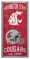 Washington State Cougars 6" x 12" Heritage Sign