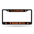 Clemson Tigers NCAA Black Chrome License Plate Frame