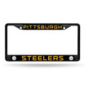 Pittsburgh Steelers Black Metal License Plate Frame
