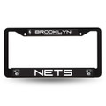 Brooklyn Nets Black Metal License Plate Frame