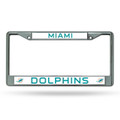 Miami Dolphins Chrome License Plate Frame