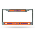 Clemson Tigers Silver Chrome License Plate Frame