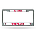 North Carolina State Wolfpack Rico Chrome License Plate Frame