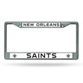 New Orleans Saints NFL Chrome License Plate Frame