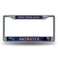 New England Patriots Rico Silver Chrome License Plate Frame