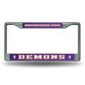 Northwestern State Demons Silver Chrome License Plate Frame
