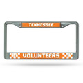 Tennessee Volunteers Silver Chrome License Plate Frame