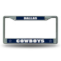 Dallas Cowboys Silver Chrome License Plate Frame