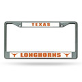 Texas Longhorns Chrome License Plate Frame