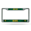 Baylor Bears Silver Chrome License Plate Frame