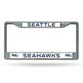 Seattle Seahawks NFL Chrome License Plate Frame