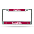 Stanford Cardinal Silver Chrome License Plate Frame