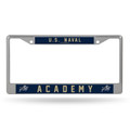 Navy Midshipmen Silver Chrome License Plate Frame