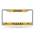 Missouri Tigers Silver Chrome License Plate Frame