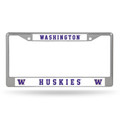 Washington Huskies Rico Chrome License Plate Frame
