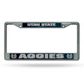 Utah State Aggies Silver Chrome License Plate Frame
