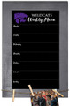 Kansas State Wildcats Weekly Menu Chalkboard with Frame