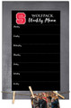 North Carolina State Wolfpack Weekly Menu Chalkboard with Frame