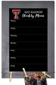 Texas Tech Red Raiders Weekly Menu Chalkboard with Frame