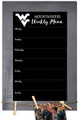 West Virginia Mountaineers Weekly Menu Chalkboard with Frame