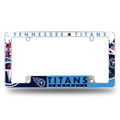 Tennessee Titans All Over Chrome License Plate Frame