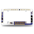 Baltimore Ravens All Over Chrome License Plate Frame