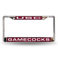 South Carolina Gamecocks Laser Chrome License Plate Frame