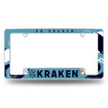 Seattle Kraken Wave Chrome License Plate Frame