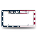 New York Giants Patriotic All Over Chrome License Plate Frame