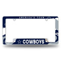 Dallas Cowboys Wave Chrome License Plate Frame