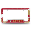 San Francisco 49ers Wave Chrome License Plate Frame