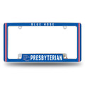 Presbyterian Blue Hose All Over Chrome License Plate Frame
