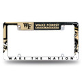Wake Forest Demon Deacons All Over Chrome License Plate Frame