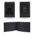 Arizona Wildcats Laser Engraved Black Front Pocket Wallet