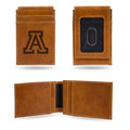 Arizona Wildcats Laser Engraved Brown Front Pocket Wallet