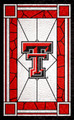 Texas Tech Red Raiders 11" x 19" Stained Glass Sign