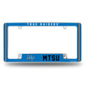 Middle Tennessee State Blue Raiders Alternate Chrome License Plate Frame