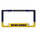 Michigan Wolverines Two-Tone Chrome License Plate Frame
