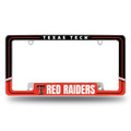 Texas Tech Red Raiders Two-Tone All Over Chrome License Plate Frame