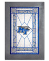Middle Tennessee State Blue Raiders Stained Glass with Frame