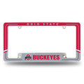 Ohio State Buckeyes Two-Tone Chrome License Plate Frame