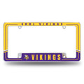 Minnesota Vikings Two-Tone Chrome License Plate Frame