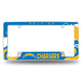 Los Angeles Chargers Wave Chrome License Plate Frame