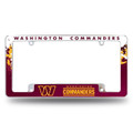 Washington Commanders All Over Chrome License Plate Frame