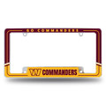 Washington Commanders Two-Tone Chrome License Plate Frame