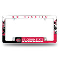 St. Cloud State Huskies All Over Chrome License Plate Frame