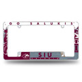 Southern Illinois Salukis All Over Chrome License Plate Frame