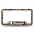Nebraska Cornhuskers Mossy Oak Camo Chrome License Plate Frame