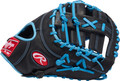 Rawlings R9 Series 13" Single Post-Double Bar Web First Base Mitt - Left Hand Throw