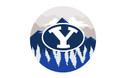 BYU Cougars 12" Landscape Circle Sign